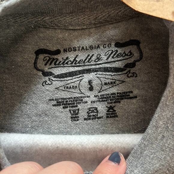 NWT Mitchell & Ness NFL Multi Team Crew Super Bowl Logo Sweatshirt gray - Picture 5 of 11